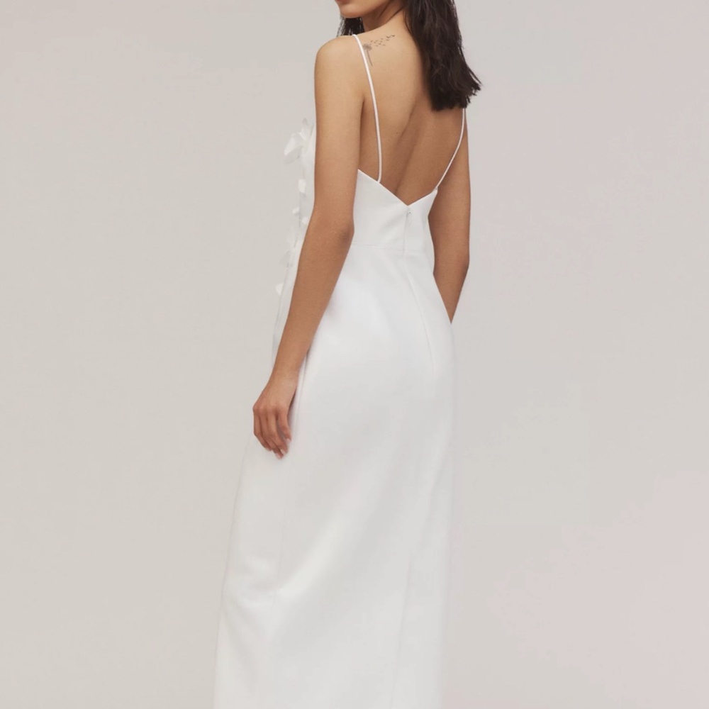 Acler 'Castleford' 3D Floral Column Midi Dress in Ivory (NWT) - Picture 2 of 5